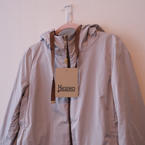 Herno Monogram Motif Reversible Hooded Jacket - Picture 6 of 13
